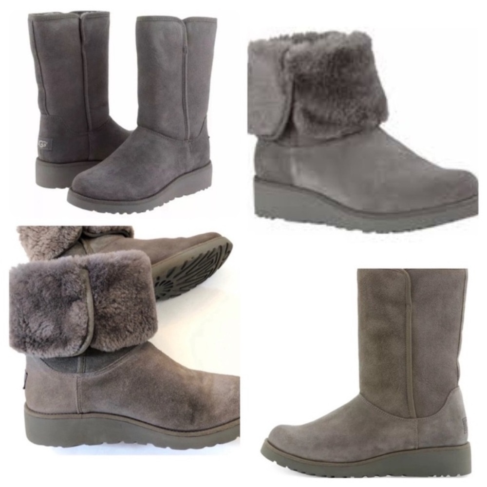 Warm and Cozy Grey UGG Amie women’s slim boots 10 EUC